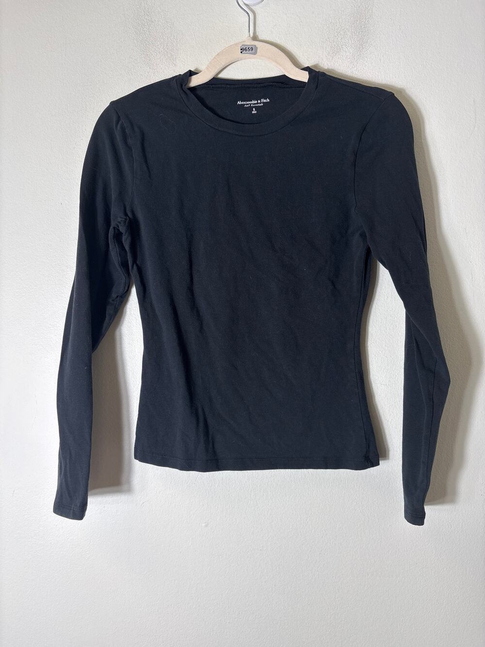 Abercrombie & Fitch Black Long Sleeve Tee Sz S